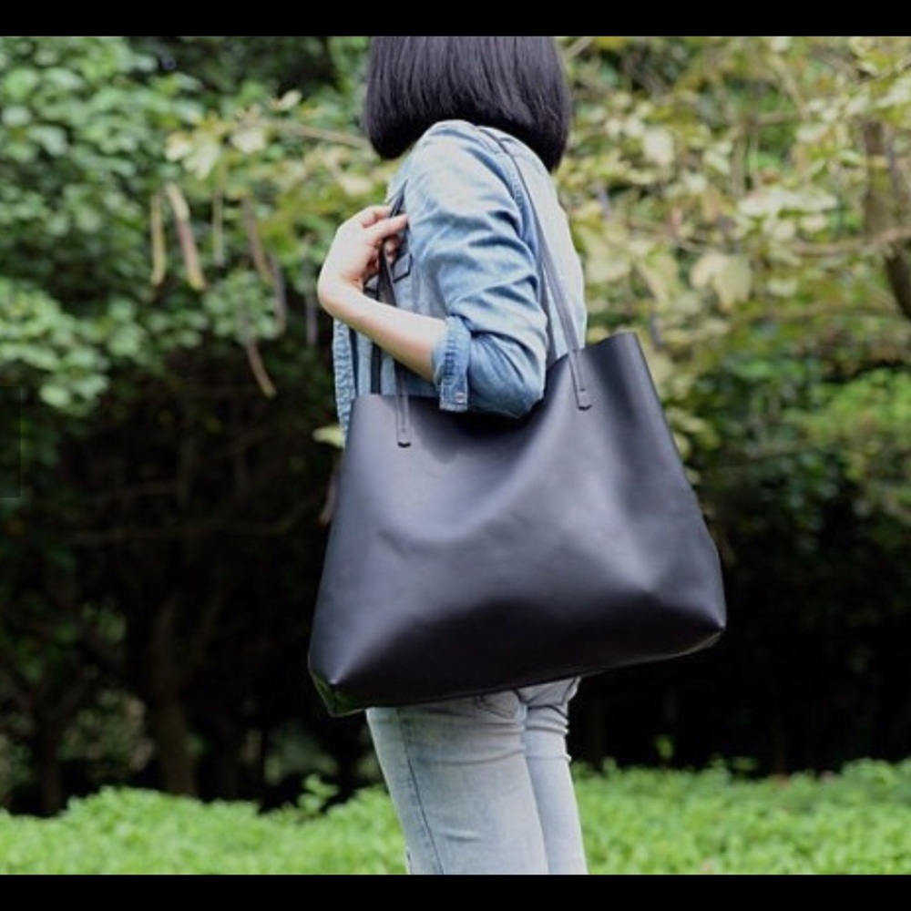 Superior genuine cow leather tote